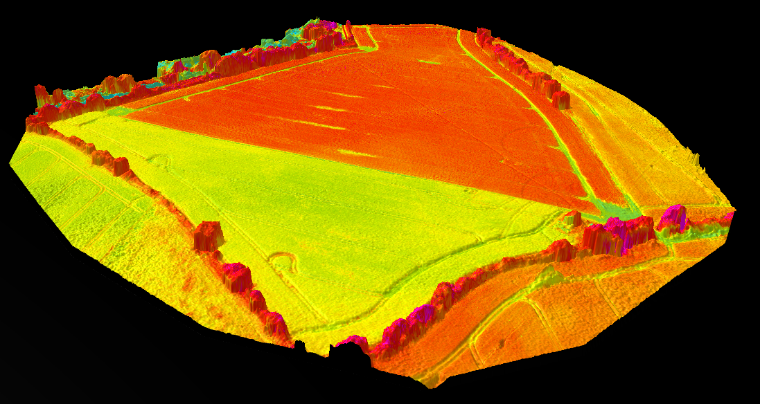 NDVI map from a 3D WebGL model. Data courtosy of [G2Way](http://www.g2way.com/)